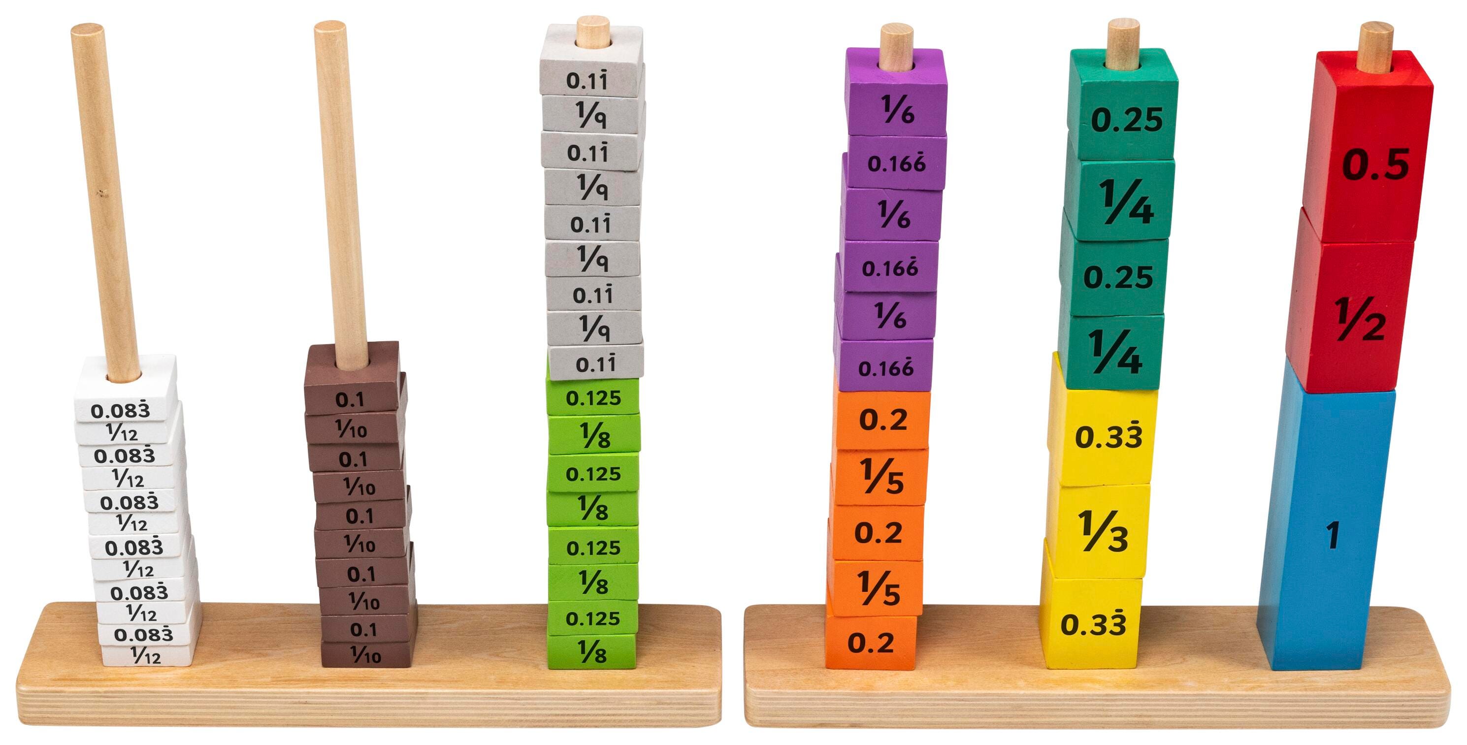 Educational Advantage Fraction And Decimal Tower, Early Childhood-Elementary, Item Number 2099058